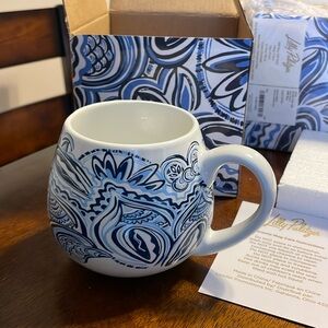Set of 2 Lilly Pulitzer Blue and White Mug